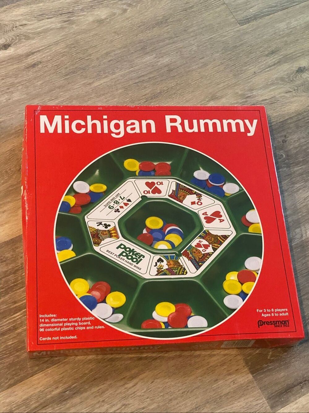 2016 Pressman Michigan Rummy Board Game Complete New Sealed
